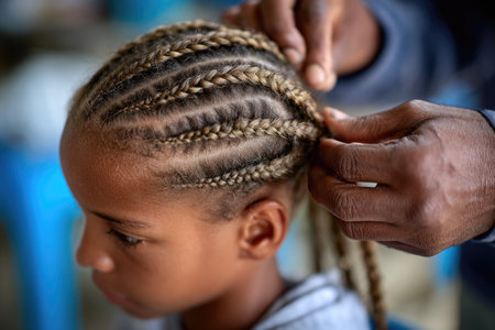 Braiding Hair Close-upの素材