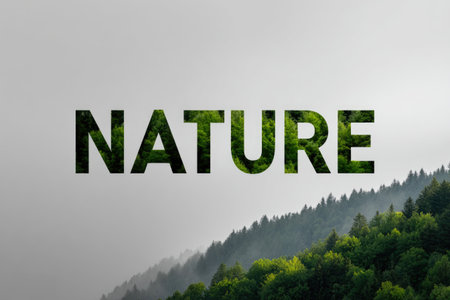 Forest Landscape Inside Nature Textの素材