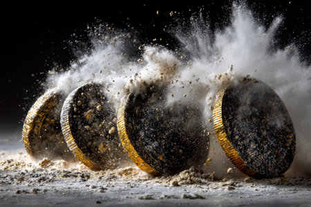 Coins Crashing in Dust Explosionの素材
