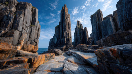 Dramatic Coastal Basalt Cliffsの素材