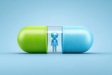 Miniature Person Inside Transparent Capsuleの素材