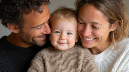 Loving Parents with Babyの素材