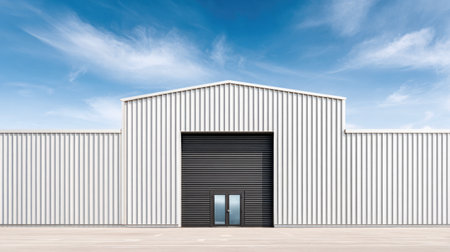 Large Industrial Warehouse Exteriorの素材