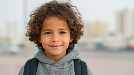 Happy School Boy Portraitの素材