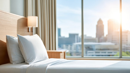 Hotel Room with City Viewの素材