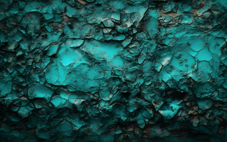 Turquoise stone wall texture. Abstract background and texture for design. Generative AIの素材