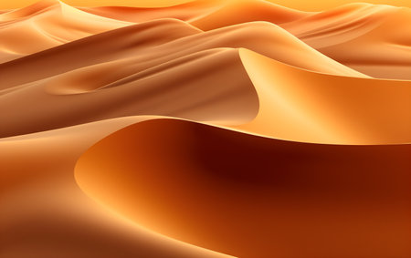 Abstract background of brown sand dunes. 3d illustration. Generative AIの素材