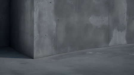 Concrete wall and floor. Abstract background. Generative AIの素材