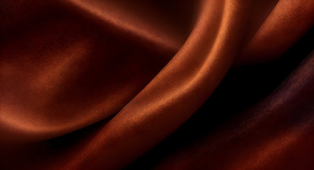 Smooth elegant brown silk or satin luxury cloth texture can use as abstract background. Luxurious background design, Generative AIの素材