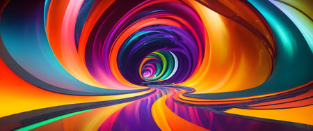 Abstract fractal background, Generative AIの素材