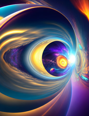 Abstract fractal background, Generative AIの素材