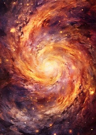 Galaxy in a free space, Generative AIの素材