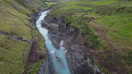 Aerial view of the Snaefellsnes peninsula, Icelandの写真素材