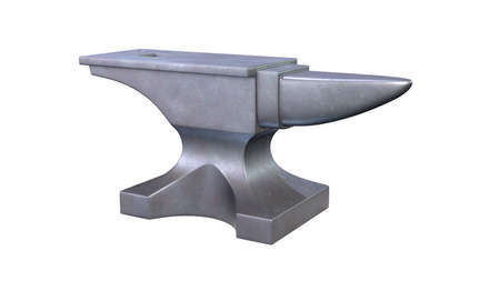 Anvil isolated on white background. 3d render illustrationの写真素材