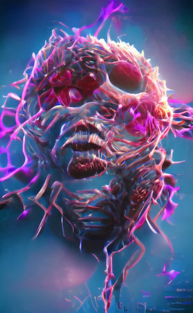 Virus epidemic, Coronavirus infection background covid 19, dangerous vacine adstract. High quality...