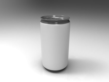 Can on background. 3d render.
