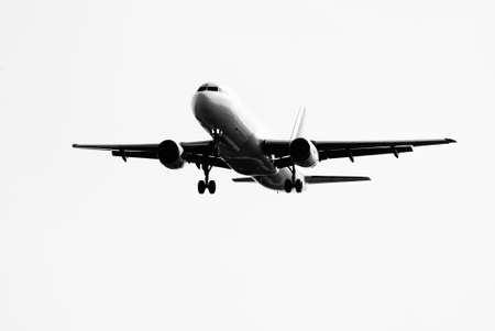 aircraft approaching on the air.artの写真素材