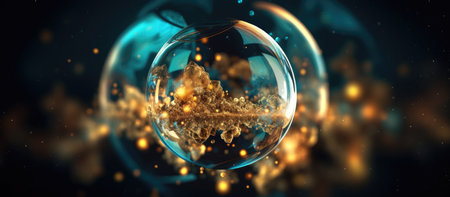 3D illustration of abstract fractal for creative design, art and entertainmentの素材
