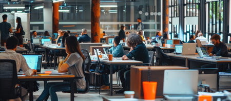 Group of diverse business people working together in a modern office. Teamwork conceptの素材