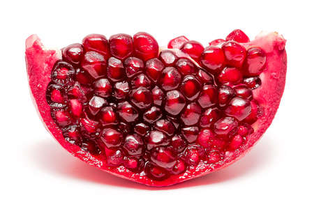 red garnet a slice macroの写真素材
