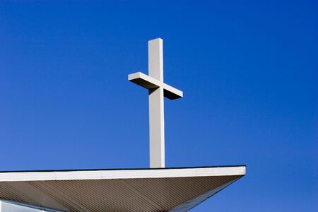 cross over sky backgroundの写真素材