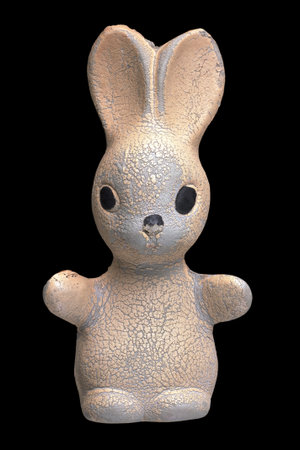 Old toy rabbit の写真素材