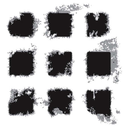 Grunge frames のイラスト素材