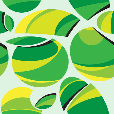 Seamless pattern design made out of simple round shapesのイラスト素材