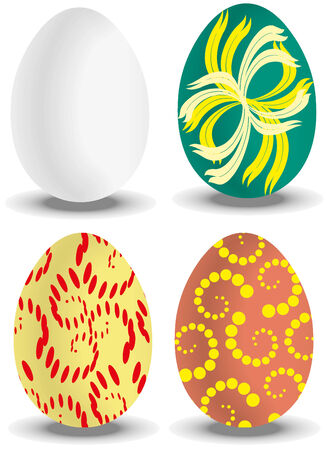 painted eggsのイラスト素材