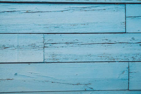 Old grungy wooden planks background in blue color. Abstract background and texture for design. Background and texture.の写真素材