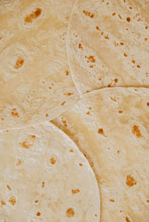 Texture of thin traditional freshly baked homemade oriental breadの写真素材