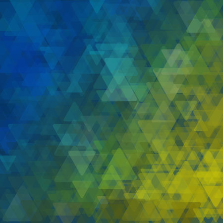Abstract geometric background  consisting of overlapping triangular elements of various sizes