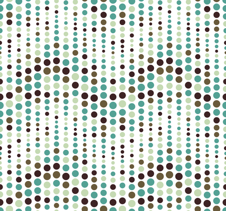 Seamless pattern on white background. It has the shape of a wave. Consists of geometric elements in color. Useful as design element for texture, pattern and artistic compositions.のイラスト素材