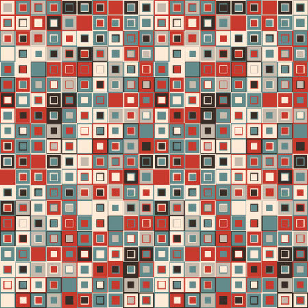 seamless pattern. Consists of geometric elements.The elements have a square shape and different...