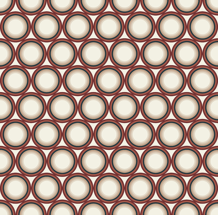 Seamless pattern. Geometrical elements of a round shape on a light background. For your design.のイラスト素材