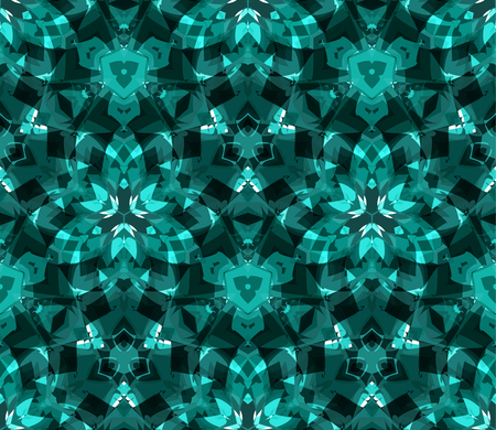 Kaleidoscope abstract seamless pattern, vector illustration.のイラスト素材