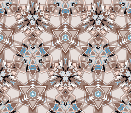 Kaleidoscope abstract seamless patternのイラスト素材