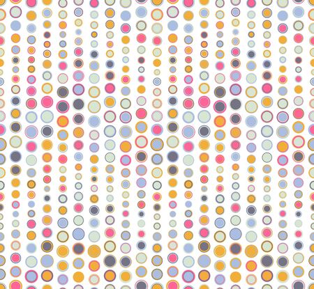 Seamless pattern on a white background. Has the shape of a wave. Consists of geometric elements in color.のイラスト素材