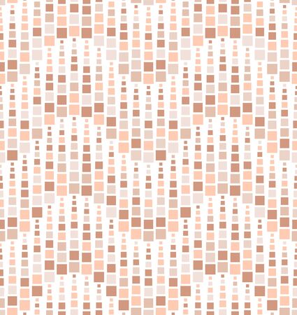 Seamless pattern. It consists of geometric elements having a square shape. On white background.のイラスト素材