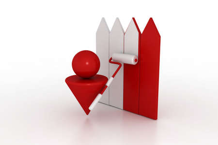 3d model in work. made in 3ds maxの写真素材