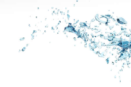 Fantasy soar Abstract water splash and bubble liquidの写真素材