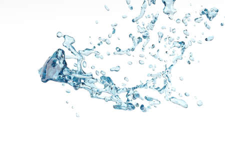 Fantasy soar Abstract water splash and bubble liquidの写真素材