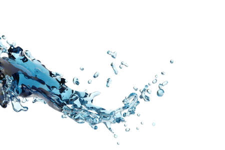 Fantasy soar Abstract water splash and bubble liquidの写真素材