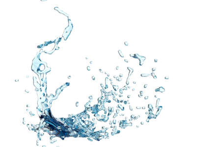 Fantasy soar Abstract water splash and bubble liquidの写真素材