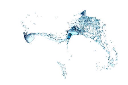 Fantasy soar Abstract water splash and bubble liquidの写真素材