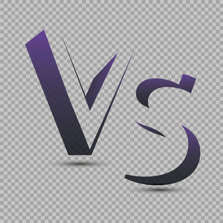 Versus Logo. VS Vector Letters Illustration. Competition Icon. Fight Symbol.のイラスト素材