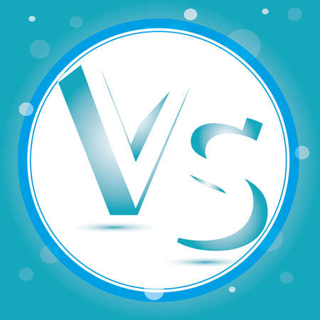 Versus Logo. VS Vector Letters Illustration. Competition Icon. Fight Symbol.のイラスト素材