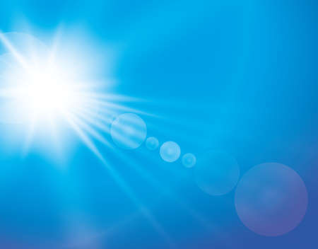 Vector transparent sunlight special lens flare light effect.のイラスト素材