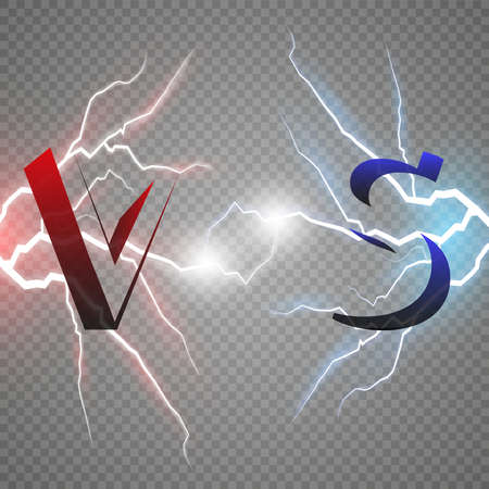 Versus Logo. VS Vector Letters Illustration. Competition Icon. Fight Symbol.のイラスト素材