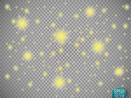 Glow light effect. Vector illustration. Christmas flash Concept.のイラスト素材